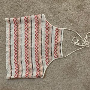 American Eagle stretchy halter top